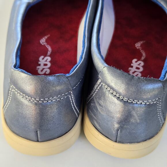 SAS‎ Womens FUNK- SKY Flat Leather Adjustable Comfort USA Shoes Sz 8M - Picture 4 of 6